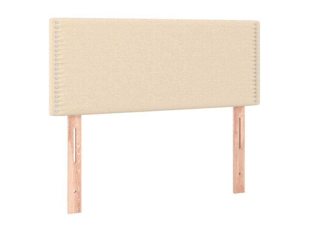 Cama con somier y colchón Taupe 140x200 cm Tela - Image 4