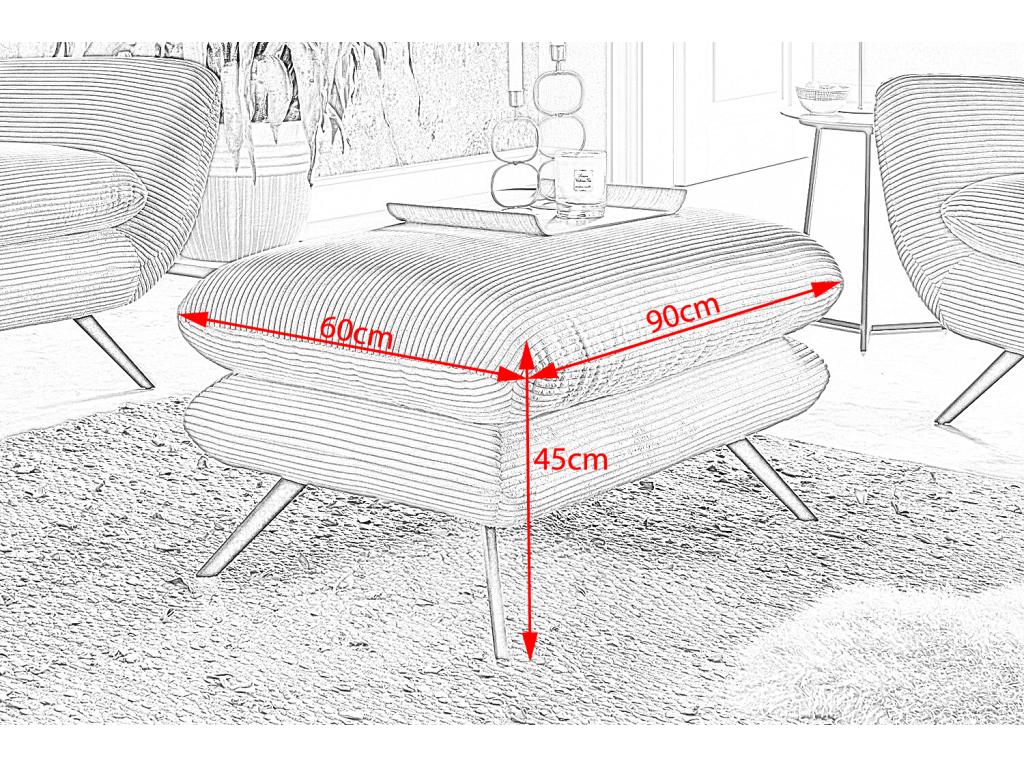 Banco - Verde pana - CHARME - Image 3