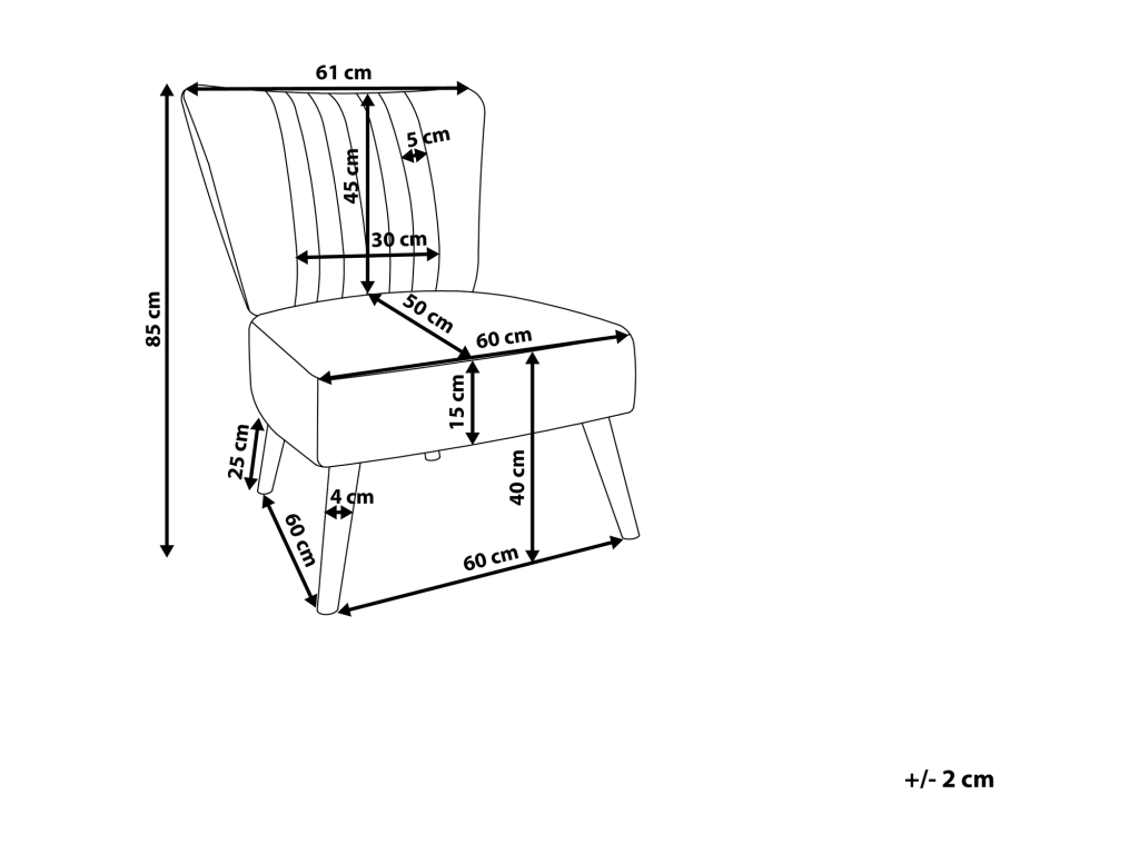 Sillón VAASA Terciopelo Verde esmeralda - Image 3